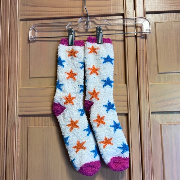Star Patterned Fuzzy Socks - Picture 1 of 1